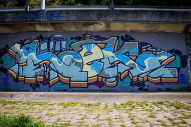 Graffiti Wall - Photo by Hoek143 - hoek, linz, austria (2014)