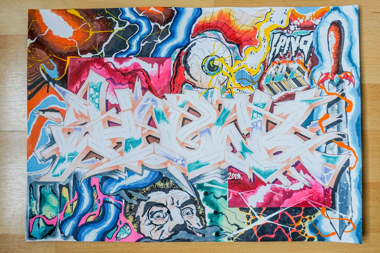 Graffiti Sketch in Germany - Photo by Hoek143 - hoek, hoeck