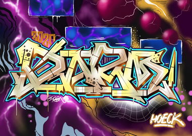 Graffiti Sketch in Linz - Photo by Hoek143 - hoek, hoeck (2020)