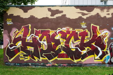 Graffiti Wall in Linz - Photo by Hoek143 - hoek, hoeck (2019)