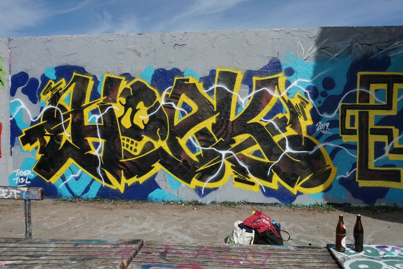 Graffiti Wall in Germany - Photo by Hoek143 - hoek, hoeck (2019)