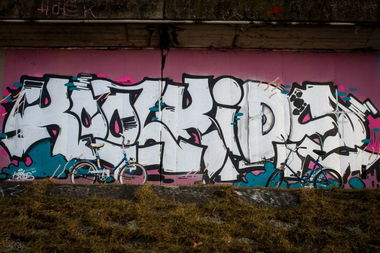 Graffiti Wall in Linz - Photo by Hoek143 - hoek, kool, kids (2015)