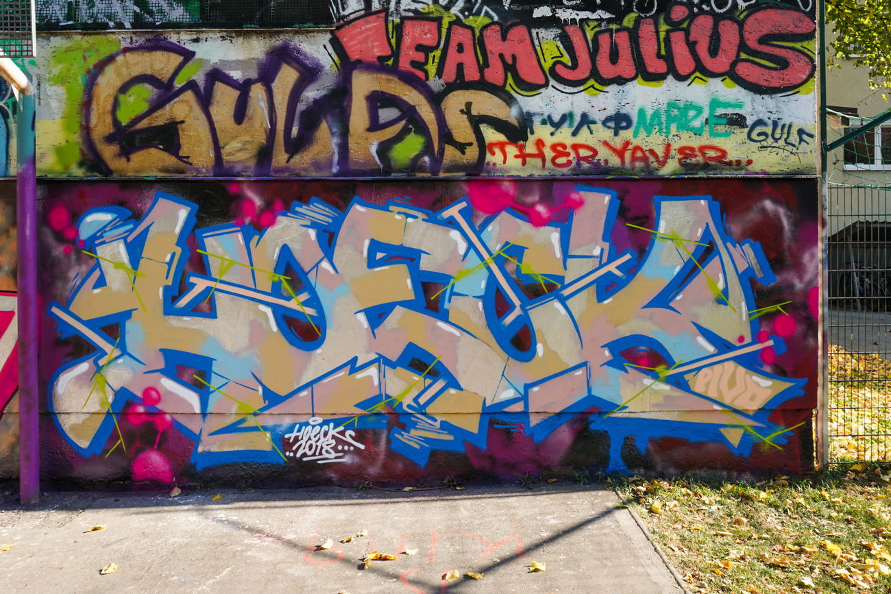 Graffiti Wall in Linz - Photo by Hoek143 - hoek, hoeck (2018)