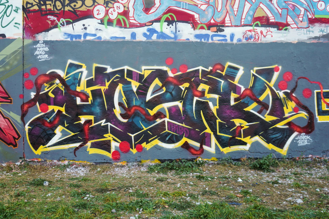 Graffiti Wall in Graz - Photo by Hoek143 - hoek, hoeck (2019)