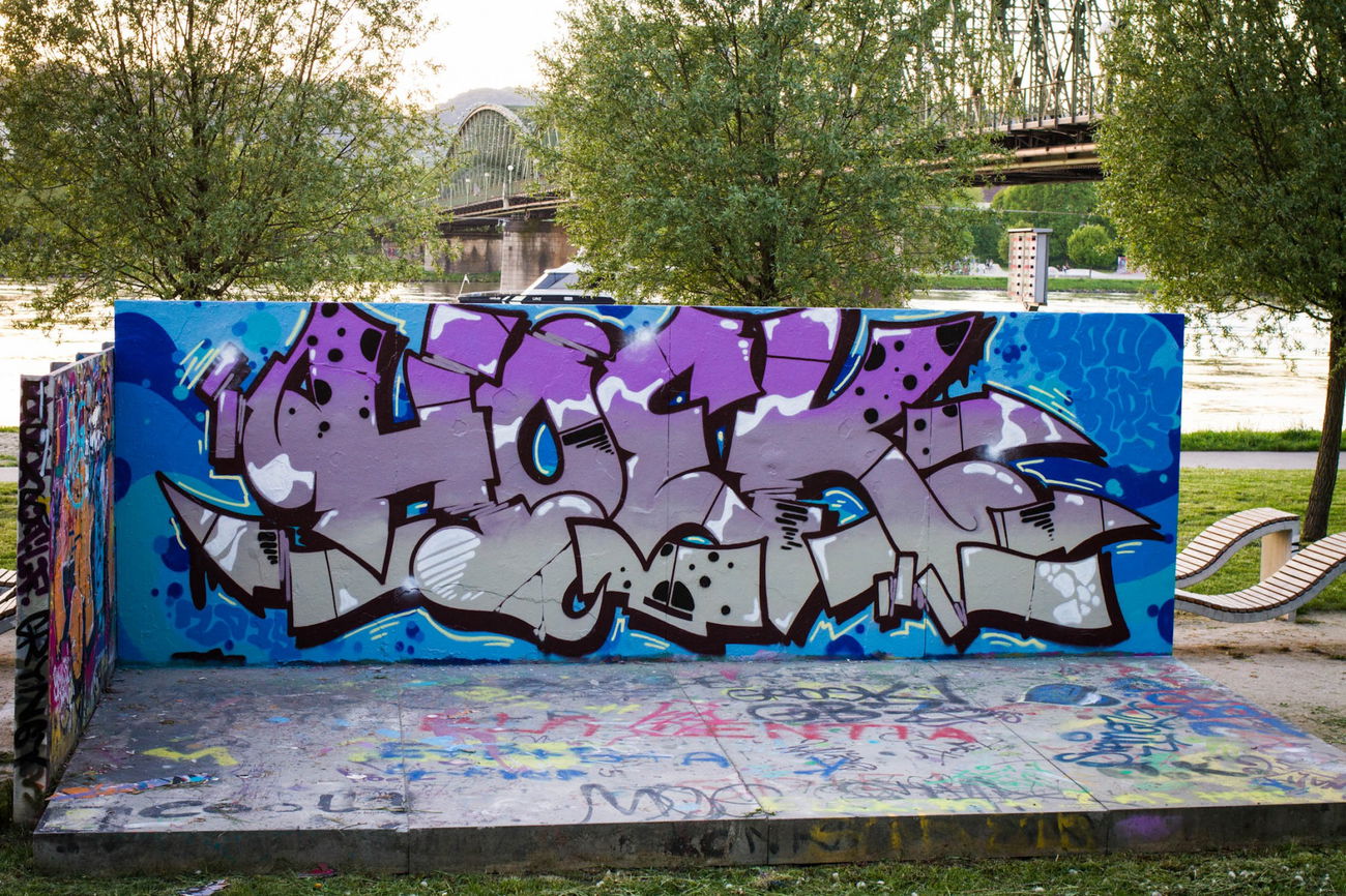 Graffiti Wall in Linz - Photo by Hoek143
