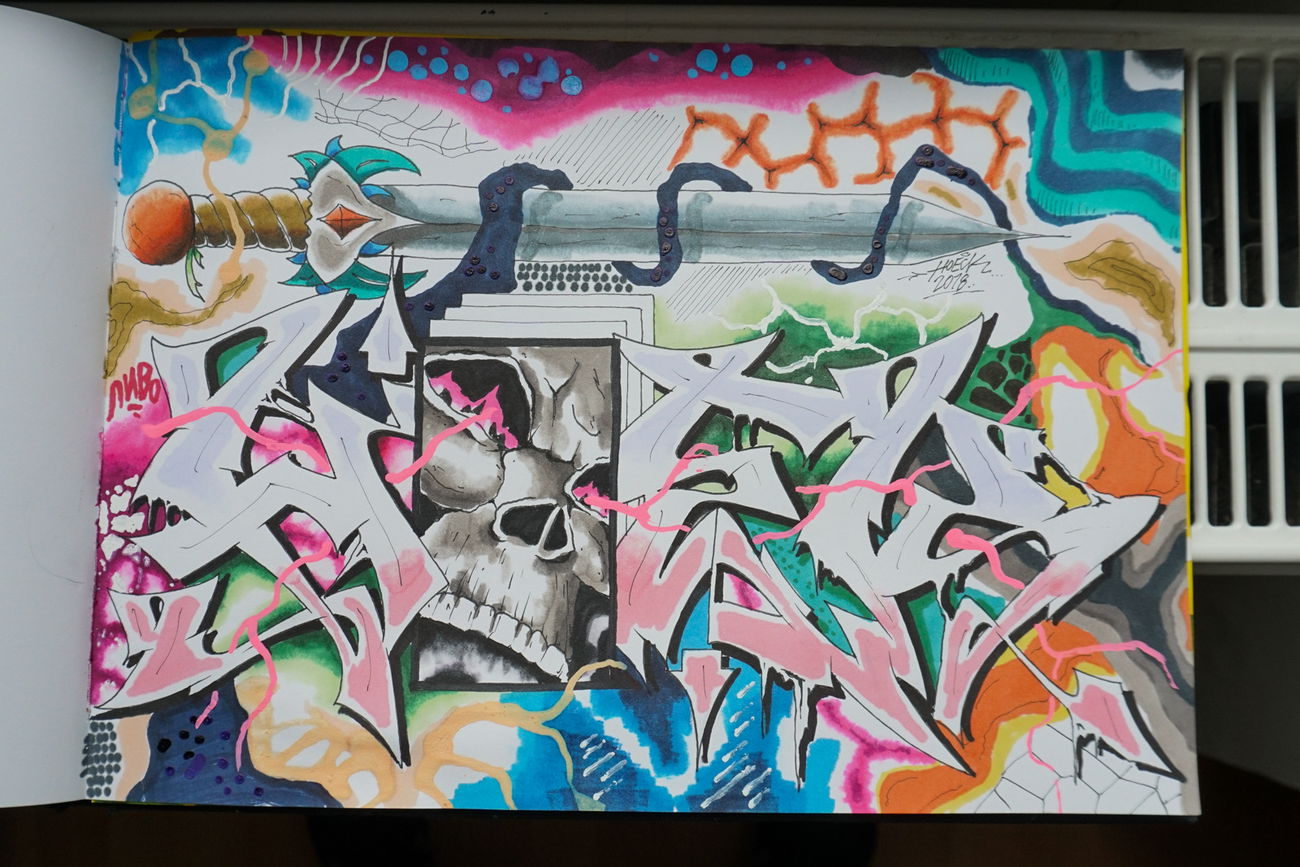 Graffiti Sketch in Germany - Photo by Hoek143 - hoek, hoeck