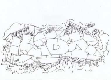Graffiti Sketch - Photo by Hoek143