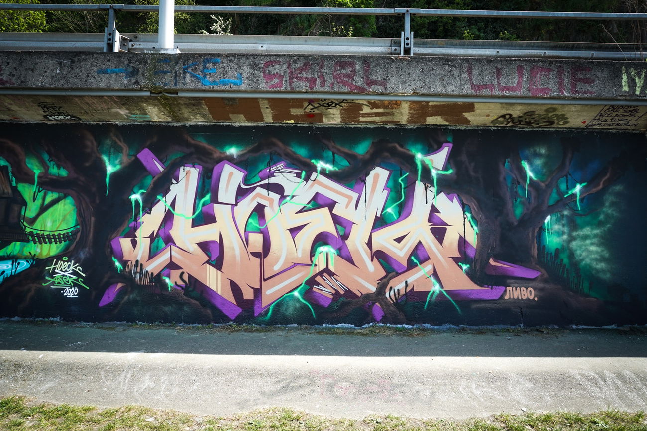 Graffiti Wall in Linz - Photo by Hoek143 - hoek, hoeck