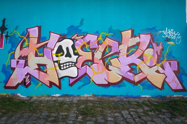 Graffiti Wall in Linz - Photo by Hoek143 - hoek, hoeck (2018)