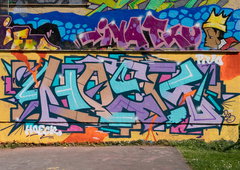 Graffiti Wall in Linz - Photo by Hoek143 (2023)