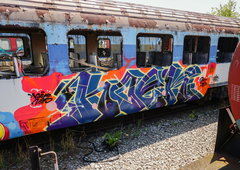 Graffiti Train in Pristina - Photo by Hoek143 (2025)