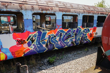 Graffiti Train in Pristina - Photo by Hoek143 (2025)