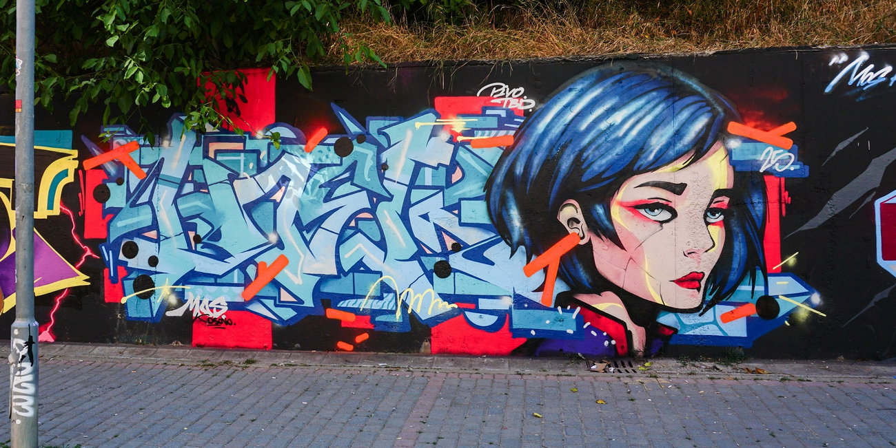 Graffiti Wall in Pristina - Photo by Hoek143 (2025)