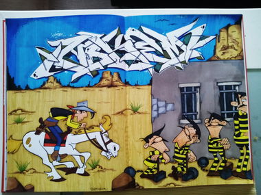 Graffiti Sketch in Wohnort - Photo by Hokem1 - Blackbook, sketch, berlin (2015)