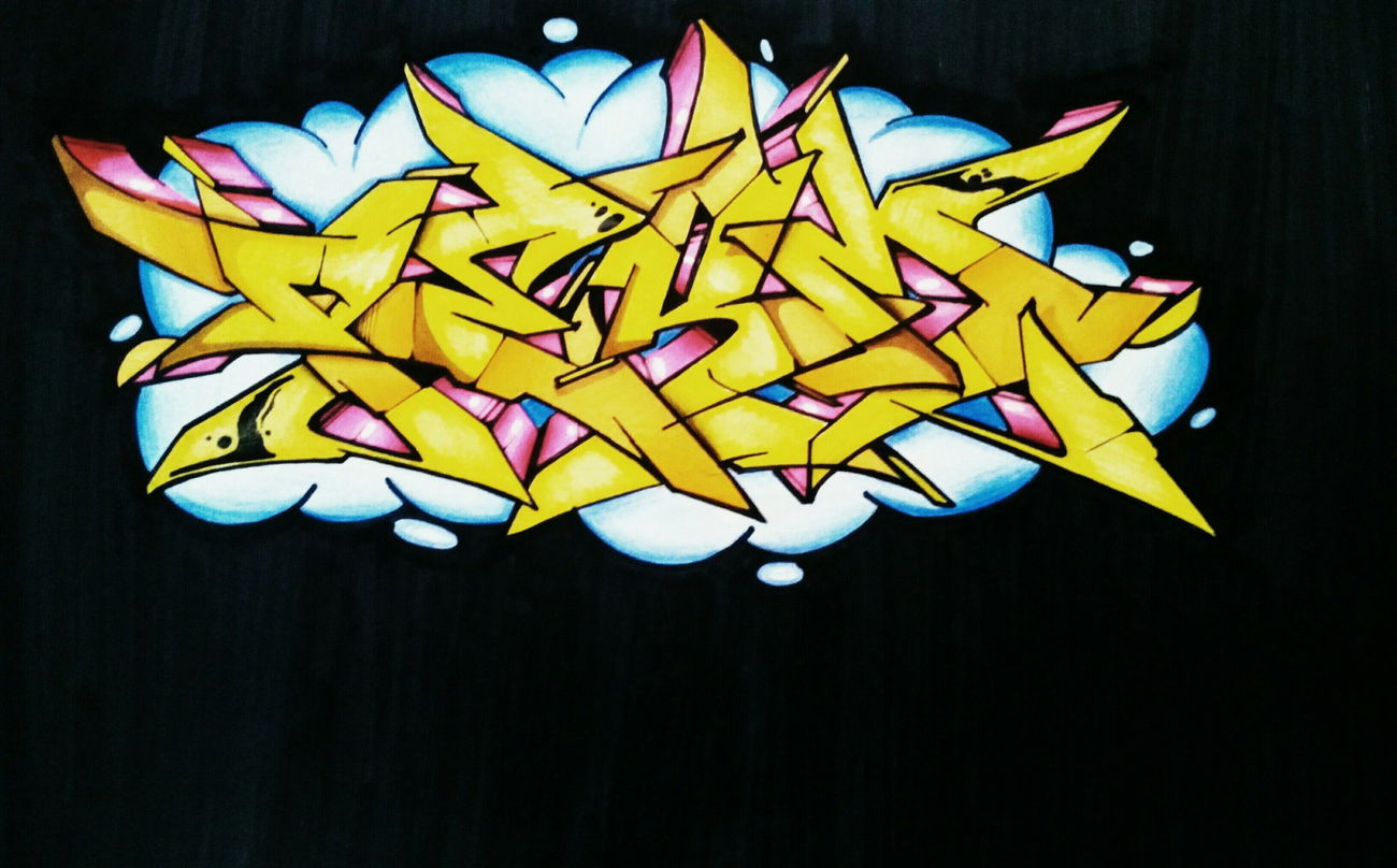 Graffiti Sketch in Wohnort - Photo by Hokem1 - Blackbook, Hokem, Perm