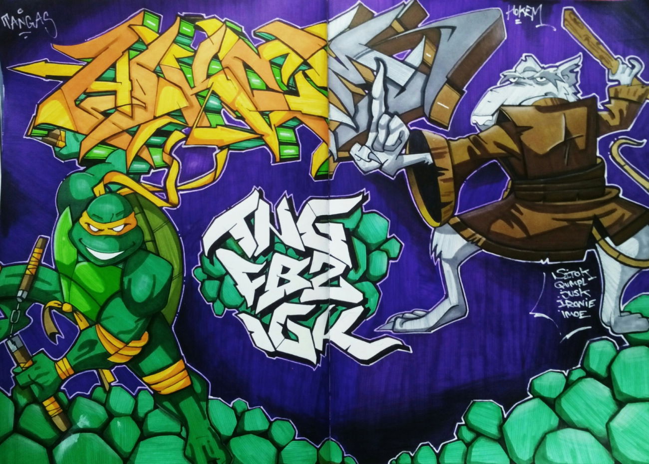 Graffiti Sketch in Wohnort - Photo by Hokem1 - Blackbook, sketch, berlin (2015)