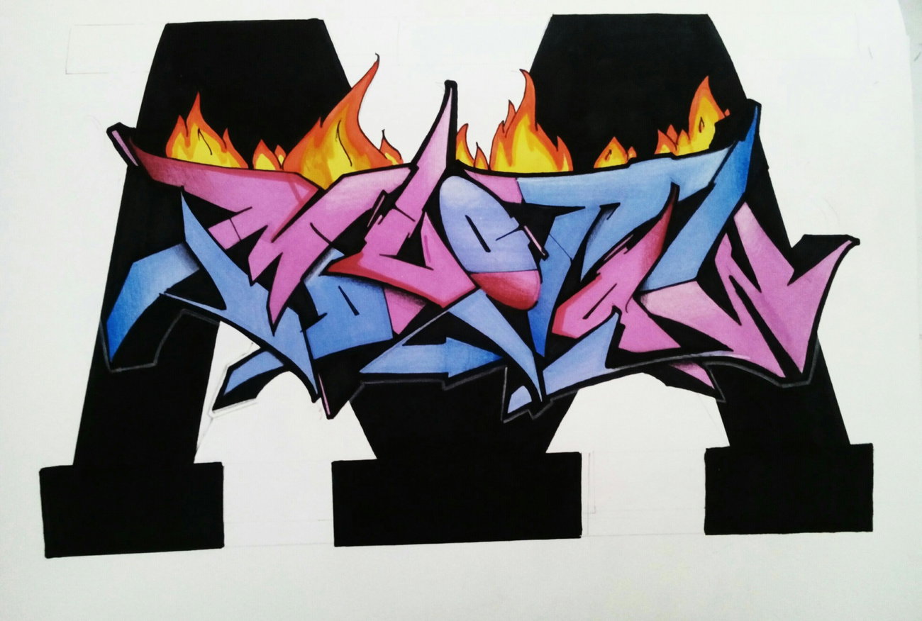 Graffiti Wall - Photo by Hokem1 - Sketch, Molotow, hokem