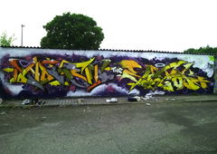 Graffiti Wall in Wohnort - Photo by Hokem1 - Hokem, sitok, wildstyle