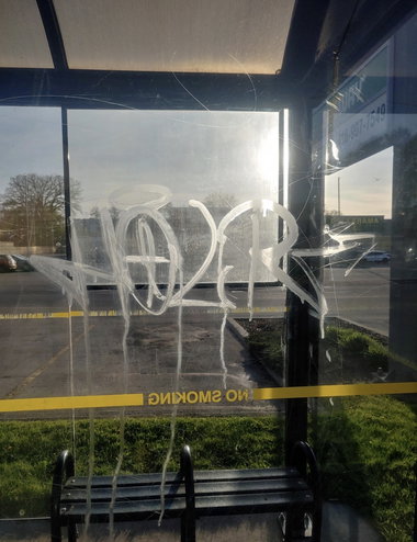 Graffiti Bombing - Photo by Holr