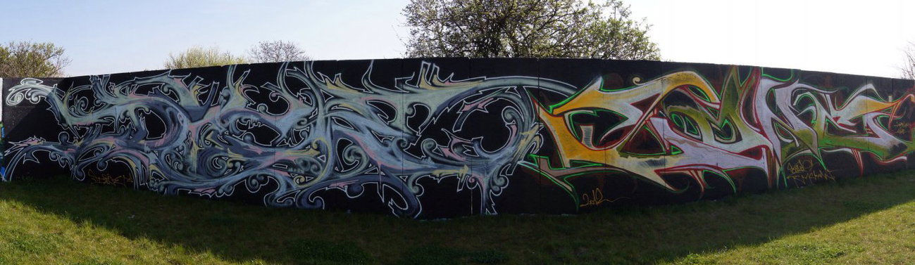 Graffiti Wall - Photo by Holzer - Dice, Zone (2012)