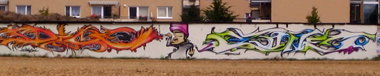 Graffiti Wall - Photo by Holzer - Dice, Zone (2006)