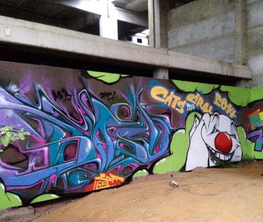 Graffiti Wall - Photo by Holzer - BASD, JOKE, TMV (2014)