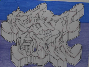Graffiti Sketch - Photo by Homie - homie, uwr, hbc (2014)