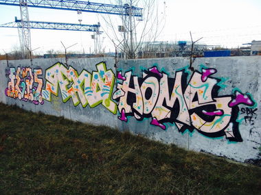 Graffiti Bombing - Photo by Homs - HomsFepsMBKgehaYobla (2017)