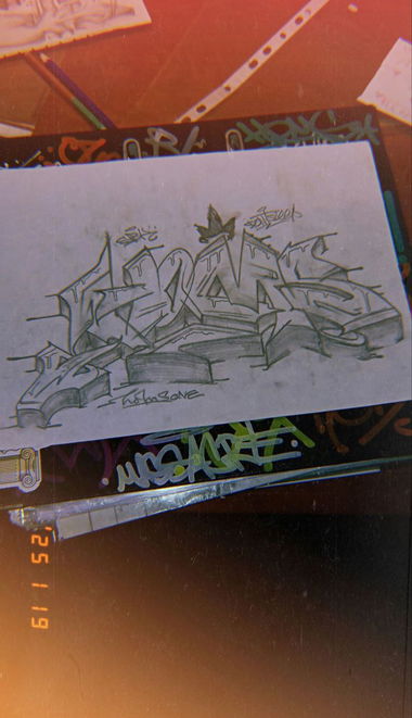 Graffiti Sketch - Photo by Homs (2025)