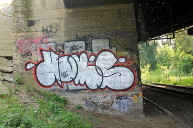 Graffiti Bombing in Chernivtsi - Photo by Homs - Homs (2013)