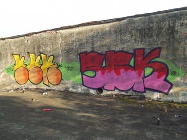 Graffiti Wall in Chernivtsi - Photo by Homs - SBK, Homs, Benos (2013)