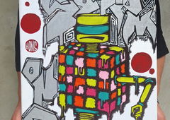 Graffiti Street Art - Photo by Homs - Homs, Bombing, graffiti (2024)