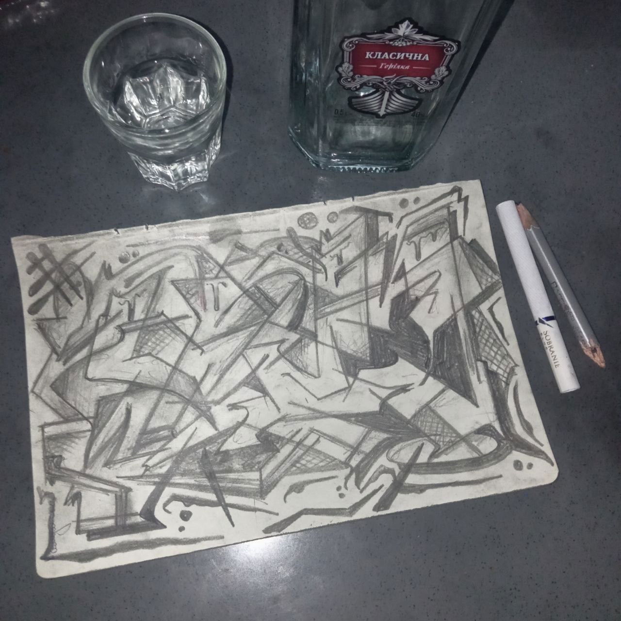 Graffiti Sketch - Photo by Homs - Homs (2023)