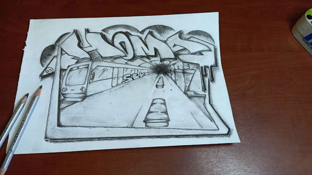 Graffiti Sketch - Photo by Homs (2025)