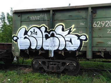 Graffiti Train - Photo by Homs - Homs