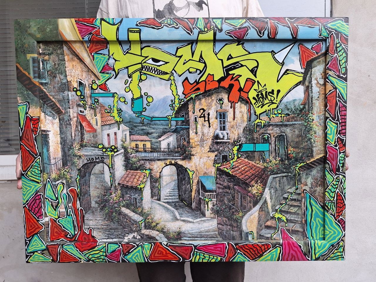 Graffiti Street Art - Photo by Homs - Homs, Bombing, graffiti (2024)