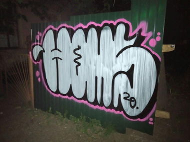 Graffiti Bombing - Photo by Homs - homs