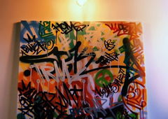 Graffiti Street Art - Photo by Homs - Homs, Bombing, graffiti (2021)