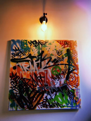 Graffiti Street Art - Photo by Homs - Homs, Bombing, graffiti (2021)