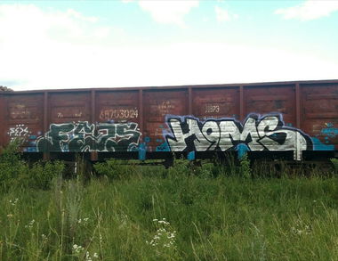 Graffiti Train - Photo by Homs - HomsFeps (2017)