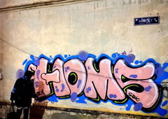 Graffiti Bombing - Photo by Homs - homs