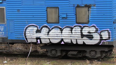 Graffiti Train - Photo by Homs - homs