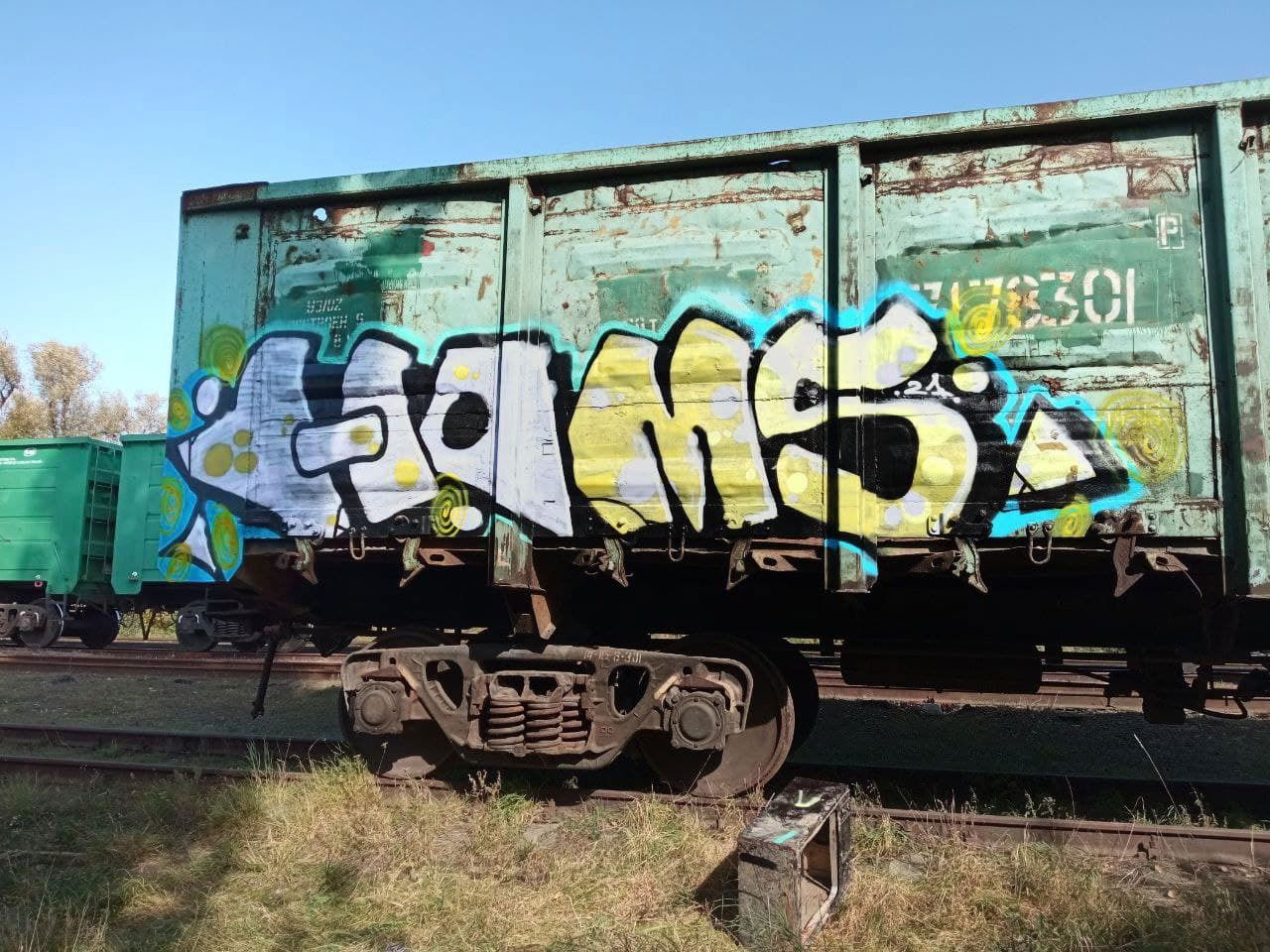 Graffiti Train - Photo by Homs - homs