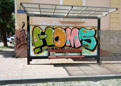 Graffiti Bombing - Photo by Homs - homs