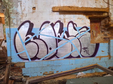 Graffiti Street Art - Photo by Homs - Homs, Bombing, graffiti (2024)