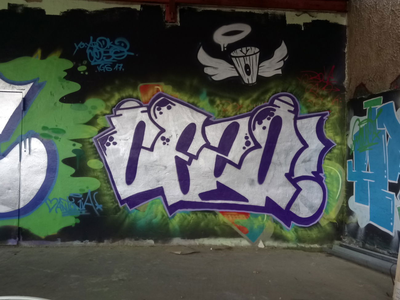 Graffiti Wall in Zwickau - Photo by Hopfensmoothie - Cezo, Boue, Privatfame (2017)