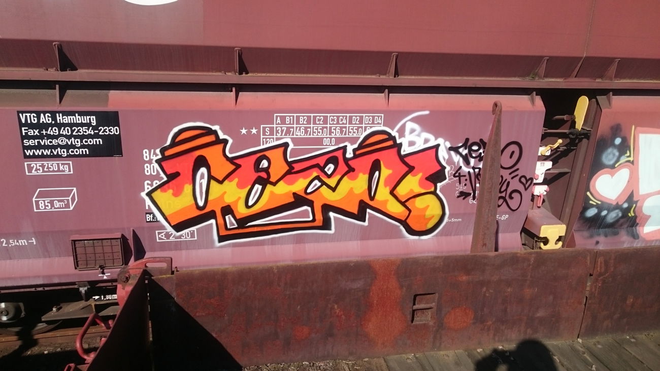 Graffiti Train - Photo by Hopfensmoothie - Freight, Steel, FR8 (2019)