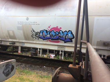 Graffiti Train - Photo by Hopfensmoothie - cezofreightzwickauleipzig (2019)