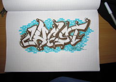 Graffiti Sketch in Zrenjanin - Photo by Horn - Chest, Horn, wsc (2014)