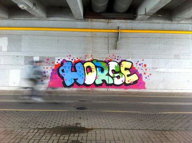 Graffiti Bombing in Minsk - Photo by Horse - horseone (2013)